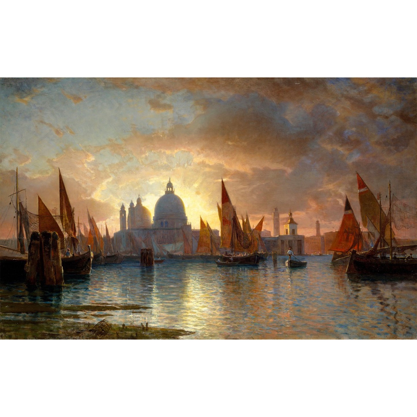 Santa Maria della Salute, Sonnenuntergang