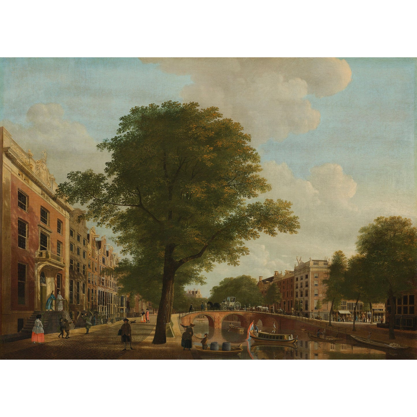 Blick auf die Herengracht in der Nähe der Leidsestraat, Amsterdam